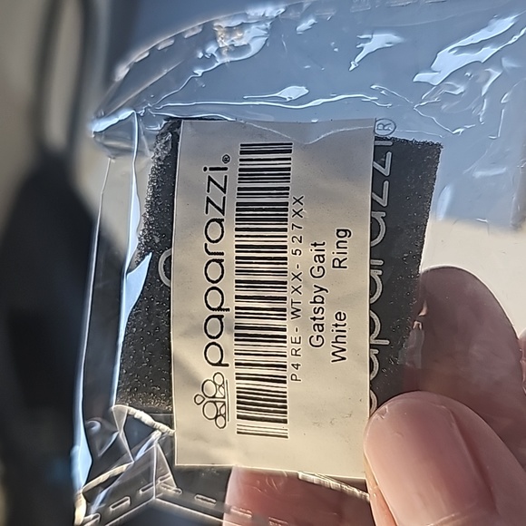 Gatsby Gait White Ring 💍 Silver Pearls STRETCHY - Picture 4 of 5